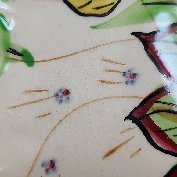 Vintage Blue Ridge Southern Potteries handpainted Nova Rose dinner plates - Picture 8 of 12